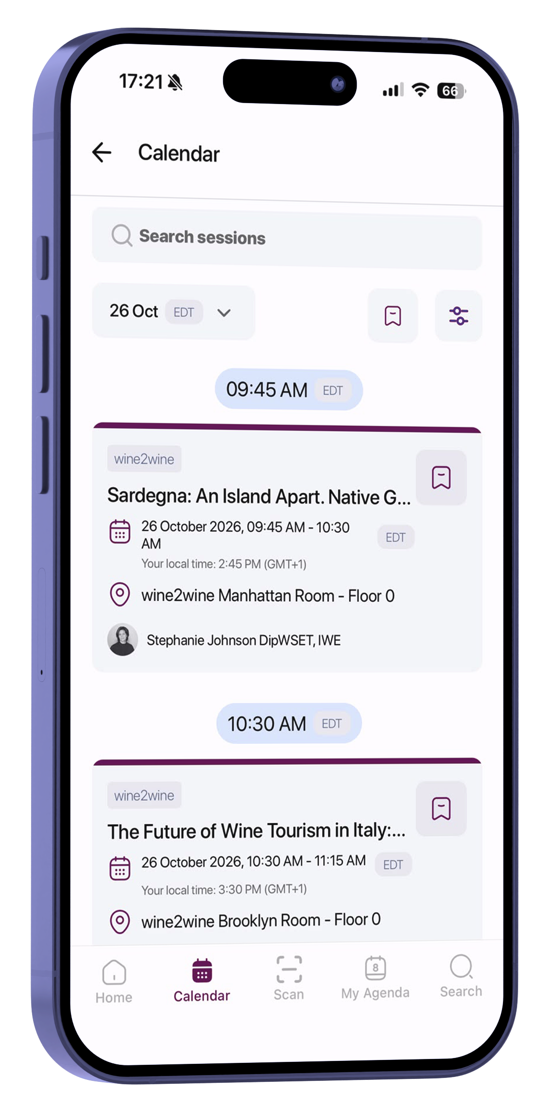 Vinitaly.USA App Home Mockup