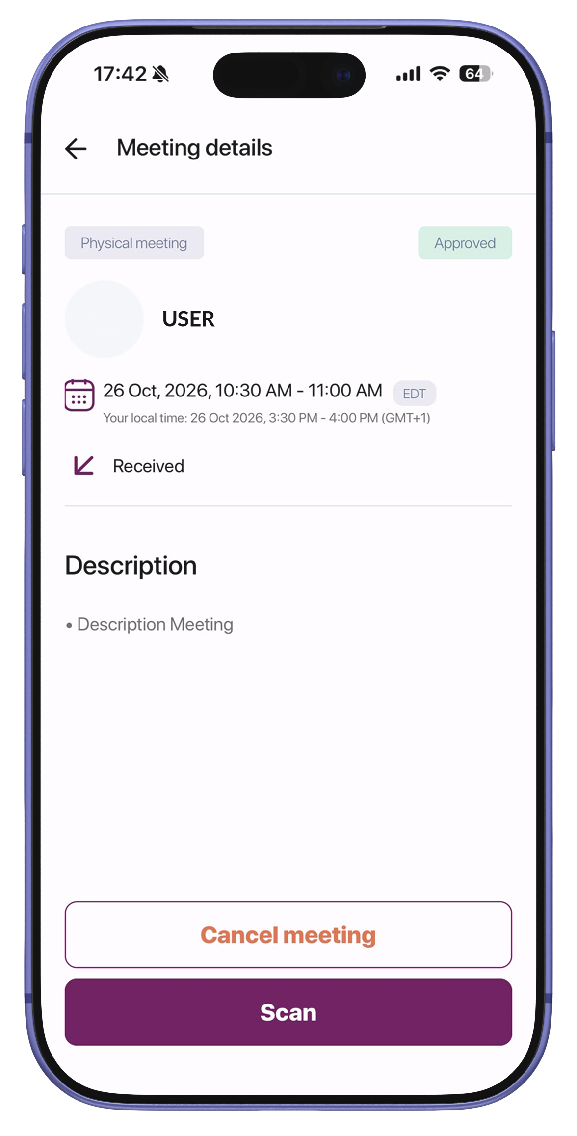 Mockup Dettagli Relatore App Vinitaly.USA